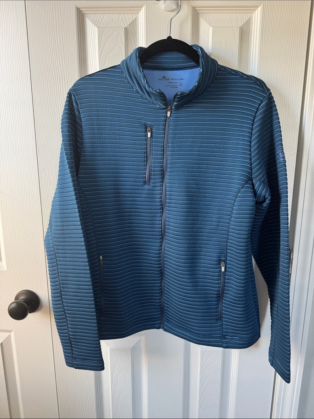 Peter Millar Women’s Blue Striped Full-Zip Jacket